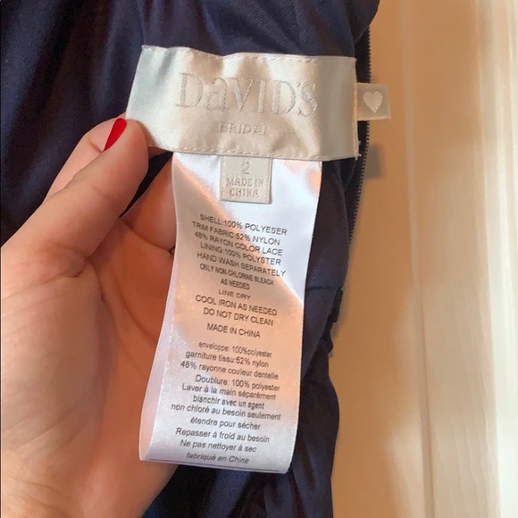 NWT David’s Bridal Marine bridesmaid dress size 2 - Picture 2 of 5